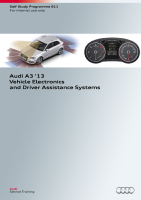 SSP 611 Audi A3 2013 Vehicle Electronics and Driver Assistance Systems 